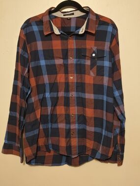 Travis Mathews Men's Plaid Button-Up Shirt